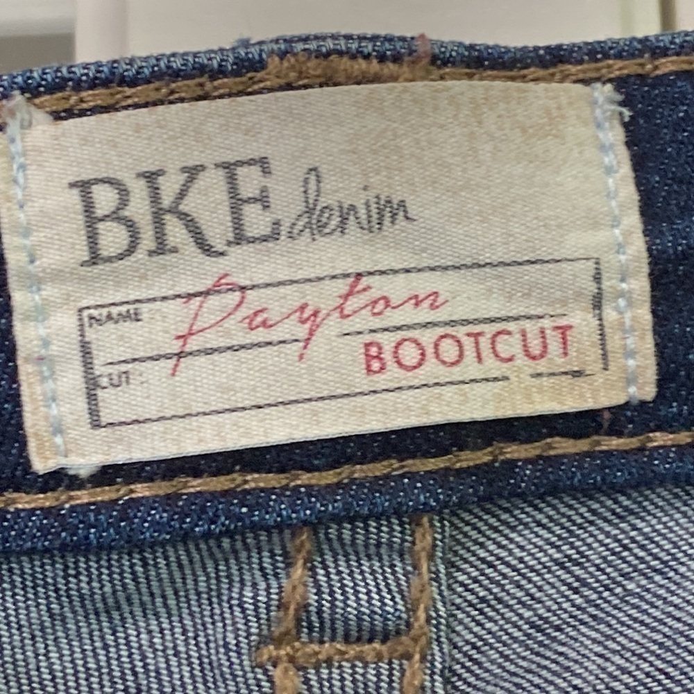 ❌SOLD❌BKE Payton Bootcut BUCKLE Jeans Mid-Rise Dark Wash Stretch Denim 27x33 - Picture 12 of 16